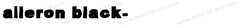 alieron biack字体转换